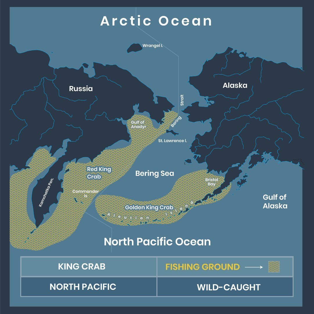 Red King Crab Merus Segment - Prime Cut - 2 lbs.