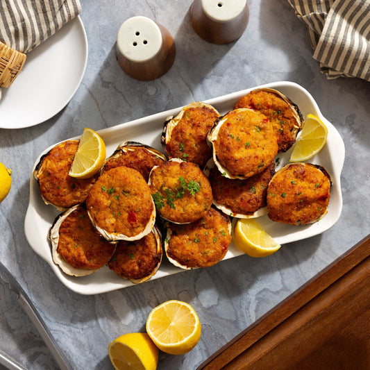 Stuffed Clams in Natural Shells - 12 count